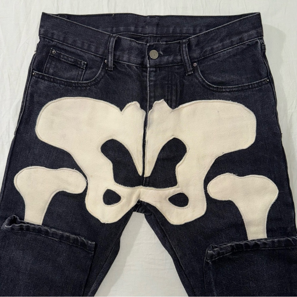SKELETON STRAIGHT DENIM mnml - Picture 2 of 4